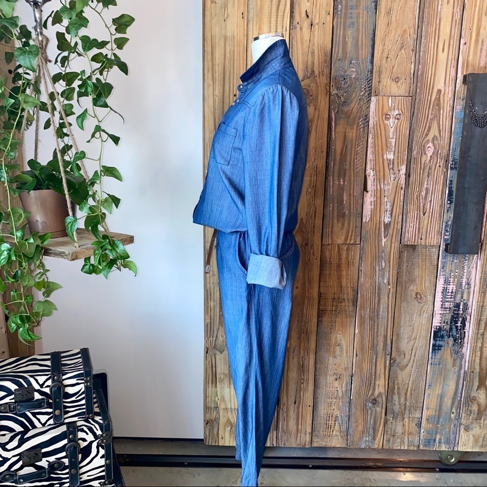 NWOT One Teaspoon Denim Long Sleeve Jumpsuit Size XS - Picture 7 of 16